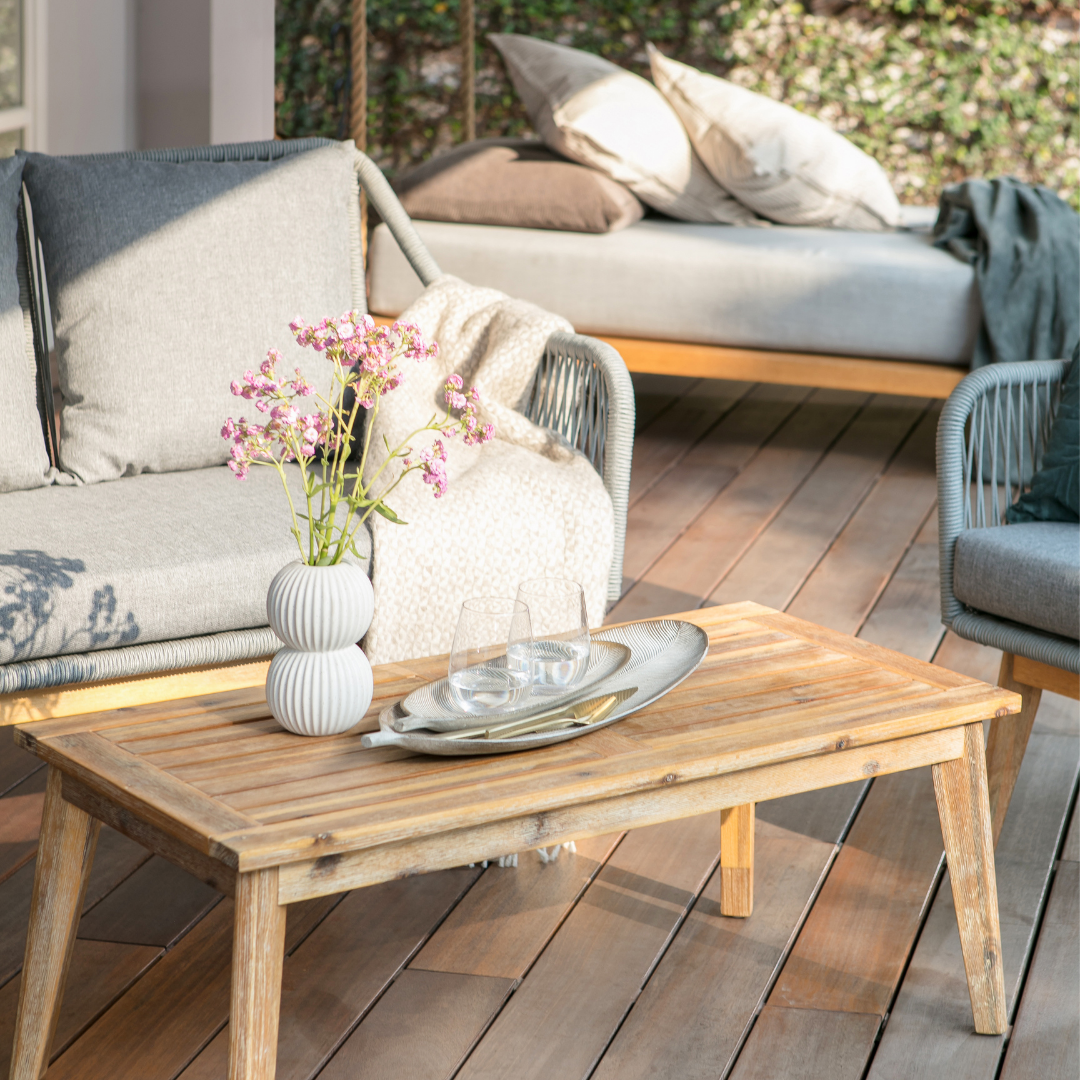 Berkeley Conversation Garden Set with 2 Chairs and Bench